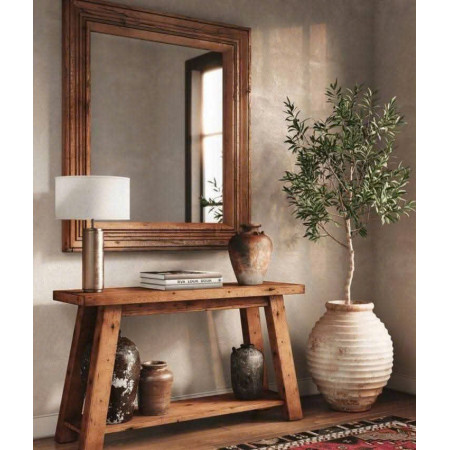 Victoria Oak : Khung Gương Gỗ Sồi 90 x 90cm